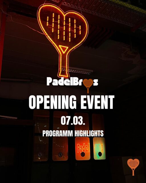 Hi meine Lieben! In 1,5 Wochen ist es endlich soweit und wir werden unser Opening Event veranstalten. Mit 7 Turnieren und einer großen After Show Party geht es dabei direkt richtig ab! 

Ihr wollt dabei sein? Dann sichert euch jetzt noch die letzten kostenlosen Tickets auf Eventbrite (Link in der Bio - Anmeldung verpflichtend wegen Maximalanzahl). 
Die Turniere sind stand jetzt ausgebucht, aber ich setze euch gern auf die jeweiligen Wartelisten, falls es dann zu spontanen Absagen kommt. 

Wir freuen uns riesig auf euch und das Opening am 07.03! 

#berlin #padelberlin #padelbros #opening #padel